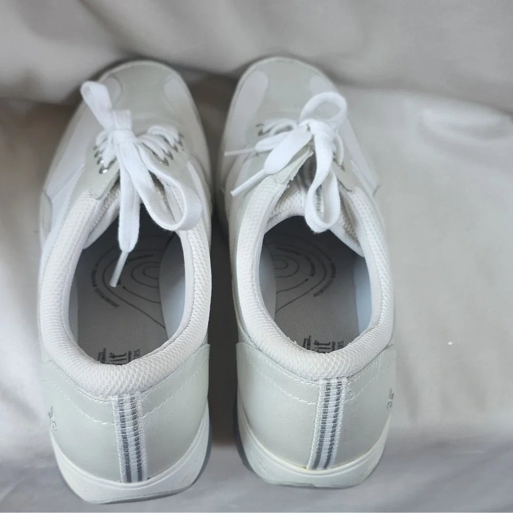 Grasshoppers Get Fit White Lace Up Comfort Walking Sneakers Women's 10 M